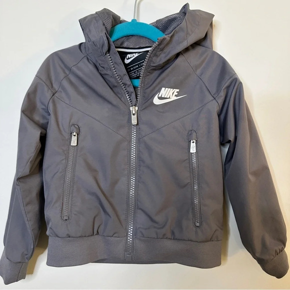 Nike | Kids Hooded Jacket | Size 2T | Gray - Picture 3 of 8